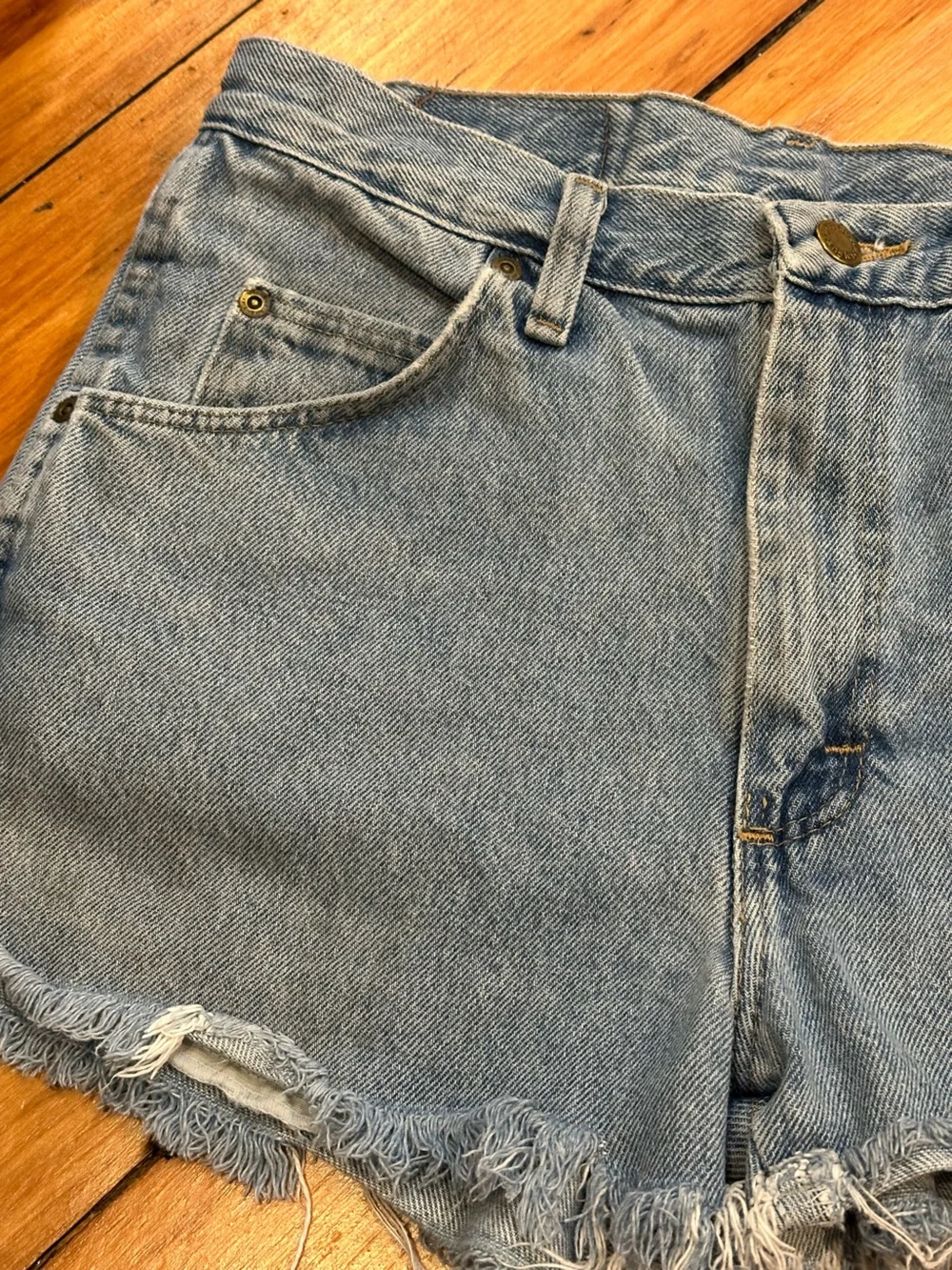 Wrangler cutoff denim shorts